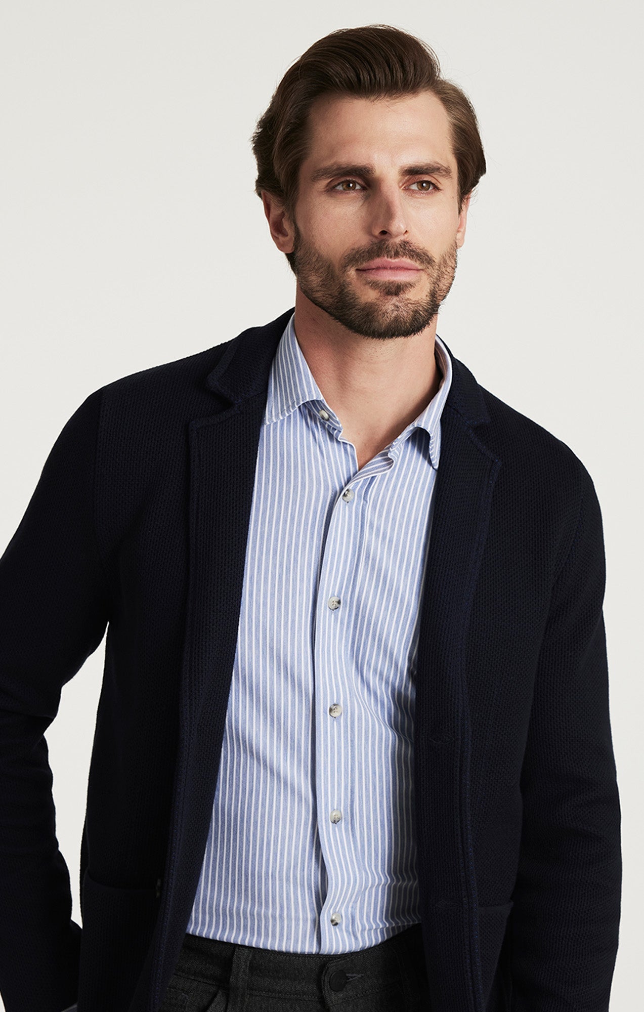 34 Heritage Double Face Blazer Navy-Men&#39;s Blazers-Brooklyn-Vancouver-Yaletown-Canada