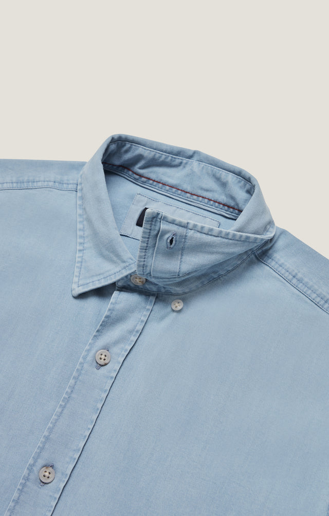 34 Heritage Denim Shirt Bleach-Men&#39;s Shirts-Brooklyn-Vancouver-Yaletown-Canada