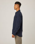 Peregrine Cashmere Manor Shirt - Navy-Men's T-Shirts-Brooklyn-Vancouver-Yaletown-Canada