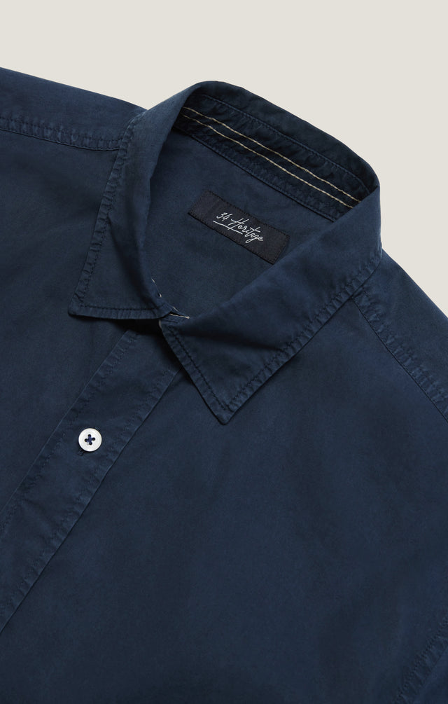 34 Heritage Shirt Luxe Twill - Dress Blues-Men&#39;s Shirts-Brooklyn-Vancouver-Yaletown-Canada