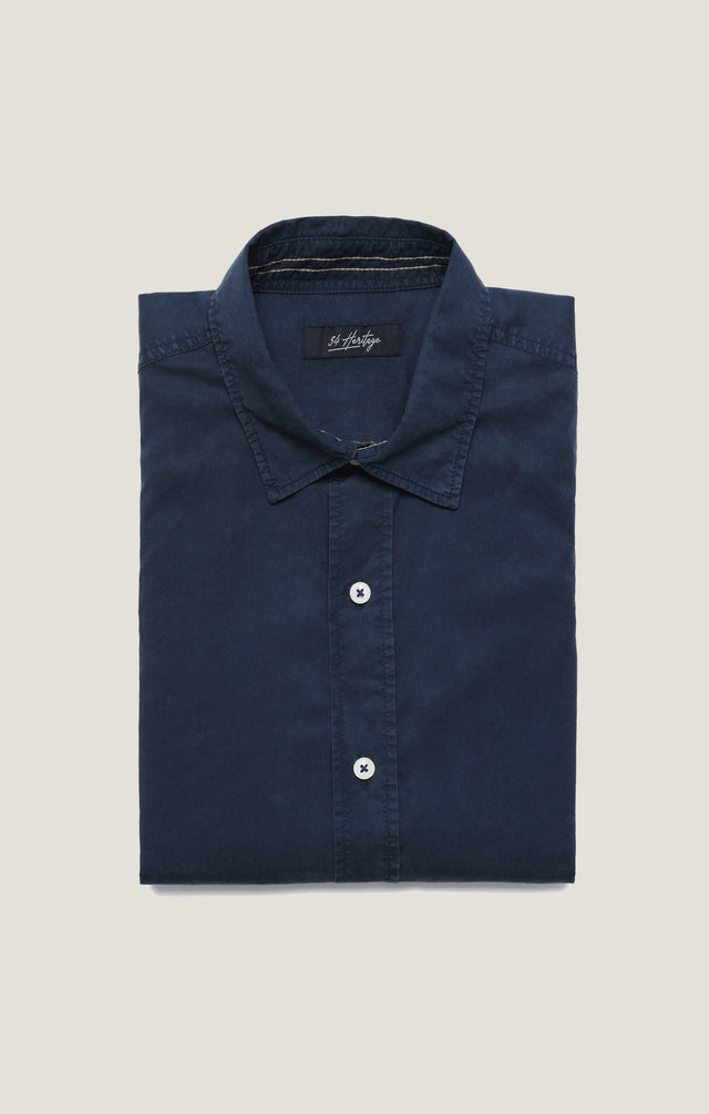 34 Heritage Shirt Luxe Twill - Dress Blues-Men&#39;s Shirts-Brooklyn-Vancouver-Yaletown-Canada