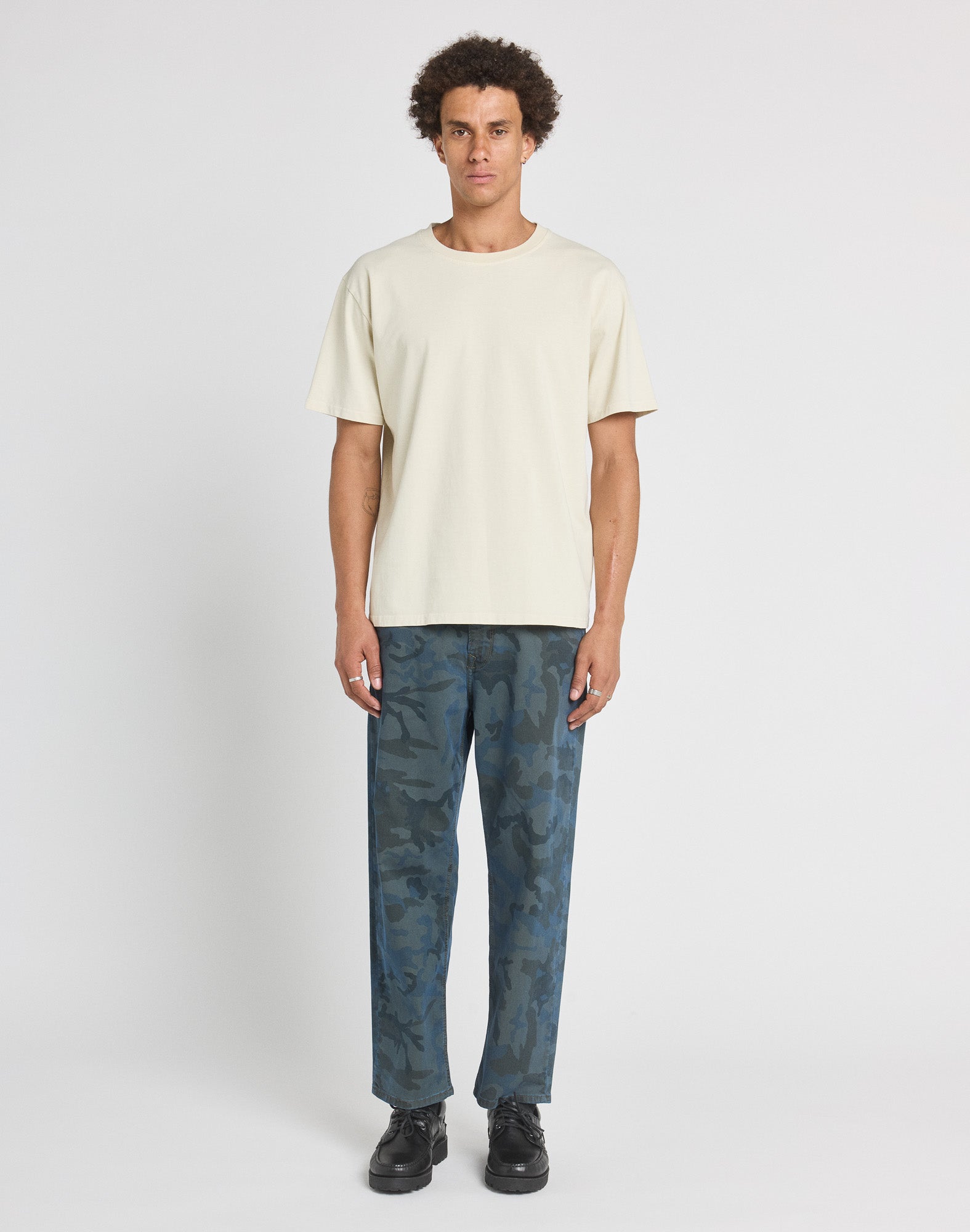 Pullin Relax T-Shirt - Bone-Men's T-Shirts-Brooklyn-Vancouver-Yaletown-Canada