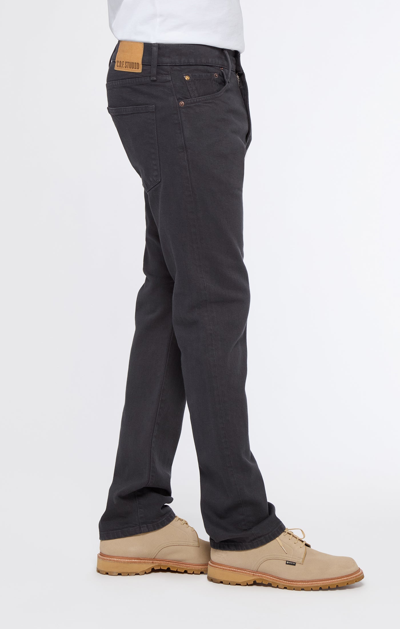 COF Studio M8 Straight Comfort Organic Ecru Anthracite-Men's Denim-Brooklyn-Vancouver-Yaletown-Canada