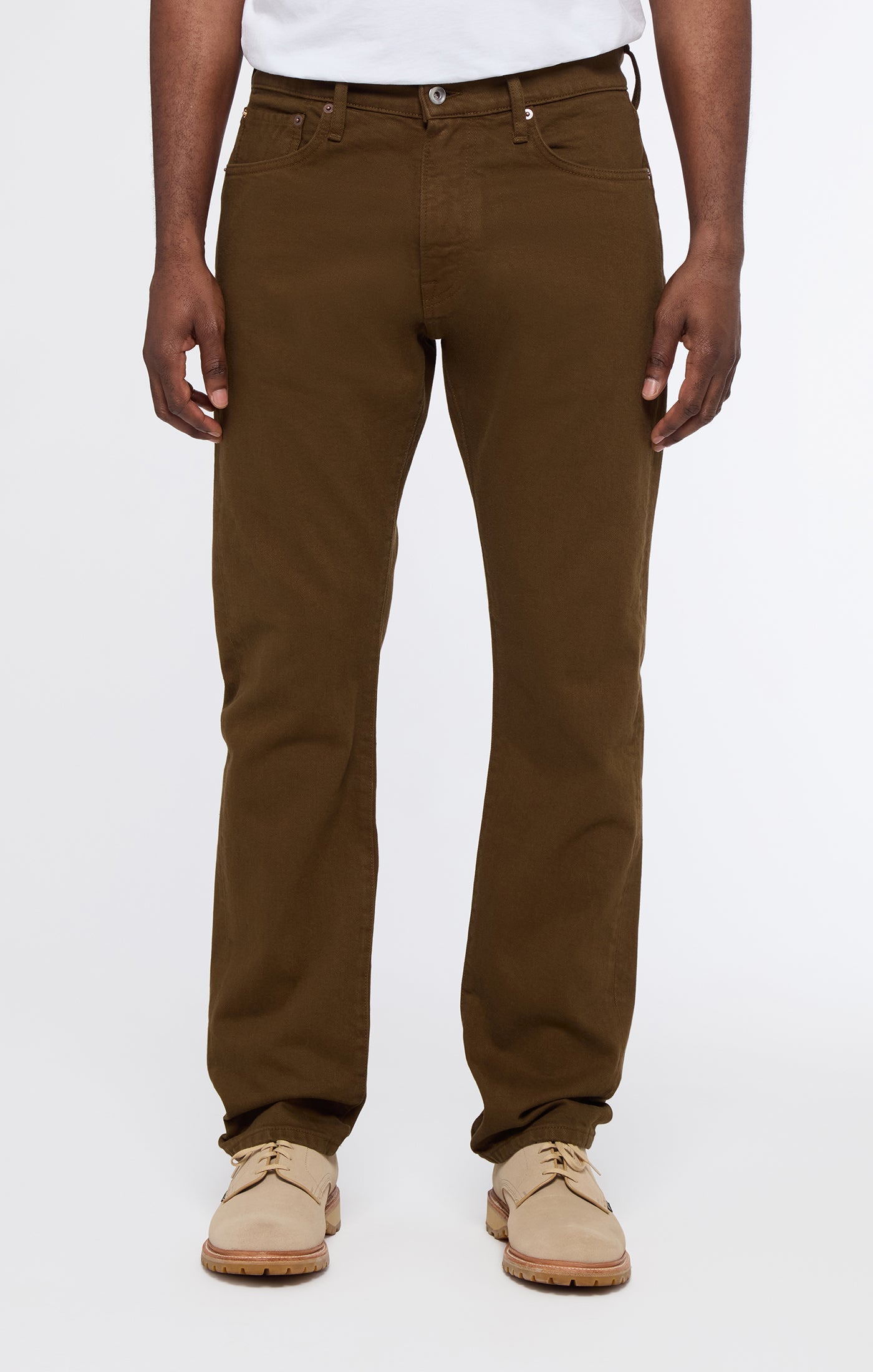 COF Studio M8 Straight Comfort Organic Ecru Nutella-Men's Denim-Brooklyn-Vancouver-Yaletown-Canada